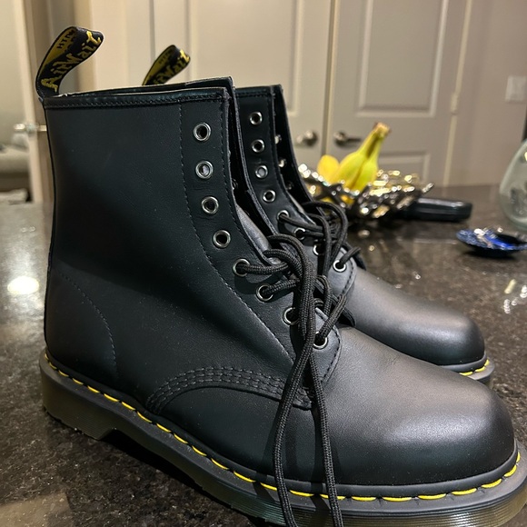 Dr. Martens Black Leather Boots - Picture 3 of 6